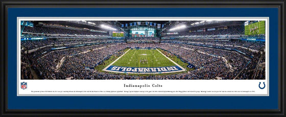 Indianapolis Colts - End Zone at Lucas Oil Stadium - Deluxe Frame - 757 Sports Collectibles