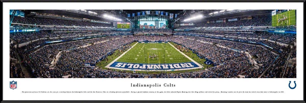 Indianapolis Colts - End Zone at Lucas Oil Stadium - Standard Frame - 757 Sports Collectibles