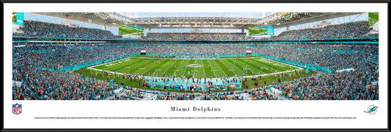 Miami Dolphins 50 Yard Line at Hard Rock Stadium - Standard Frame - 757 Sports Collectibles