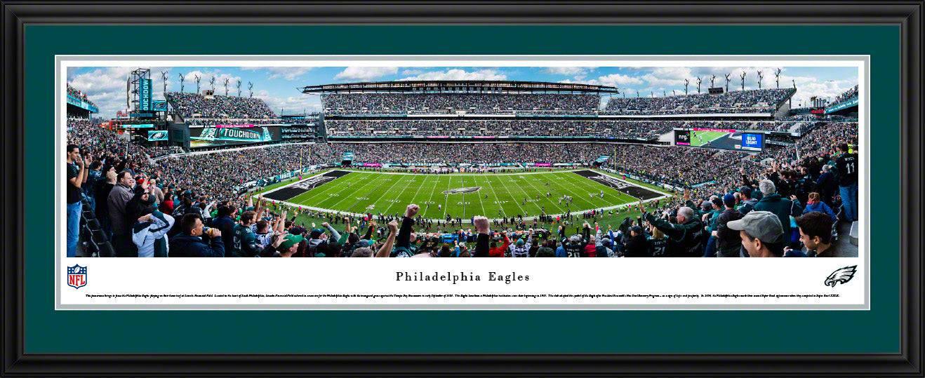 Philadelphia Eagles - 50 Yard Line - Deluxe Frame - 757 Sports Collectibles