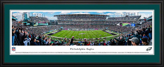 Philadelphia Eagles - 50 Yard Line - Deluxe Frame - 757 Sports Collectibles