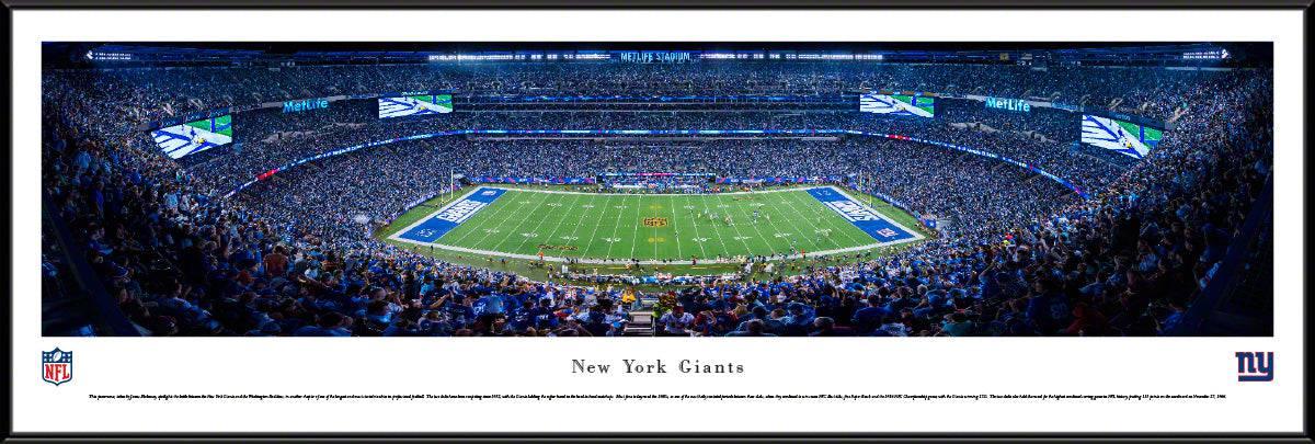 New York Giants - 50 Yard Line - Standard Frame - 757 Sports Collectibles
