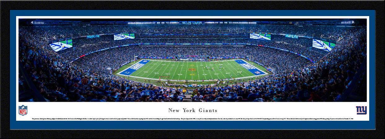 New York Giants - 50 Yard Line - Select Frame - 757 Sports Collectibles