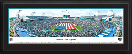 Jacksonville Jaguars - Opening Ceremony - Deluxe Frame - 757 Sports Collectibles