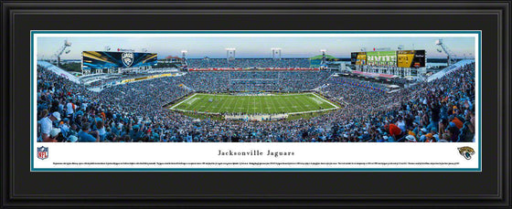 Jacksonville Jaguars Panoramic Picture 17"x44" Deluxe Framed EverBank Field Photo - 757 Sports Collectibles