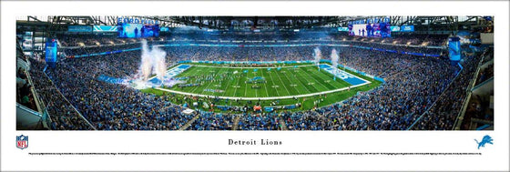 Detroit Lions - 50 Yard Line - Unframed - 757 Sports Collectibles