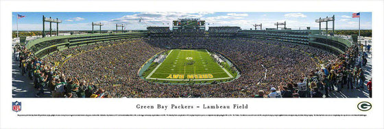 Green Bay Packers Panoramic Photo 13.5"x40" Unframed Lambeau Field Picture - 757 Sports Collectibles