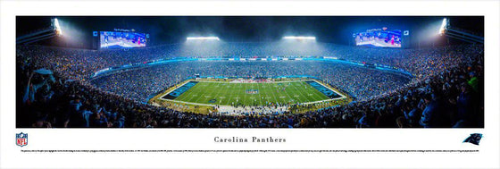 Carolina Panthers Bank of America Stadium 13.5" x 40" Unframed Panoramic Photo - 757 Sports Collectibles