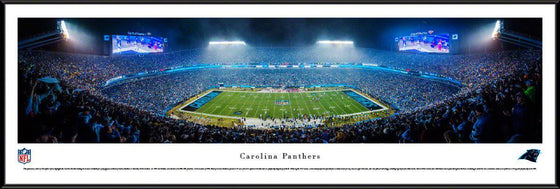 Carolina Panthers Bank of America Stadium 14" x 40" Standard Framed Panoramic Photo - 757 Sports Collectibles