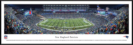 New England Patriots - Night - Standard Frame - 757 Sports Collectibles