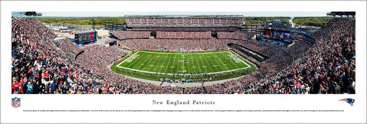 New England Patriots - 50 Yard Line at Gillette Stadium - Unframed - 757 Sports Collectibles