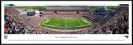 New England Patriots - 50 Yard Line at Gillette Stadium - Standard Frame - 757 Sports Collectibles