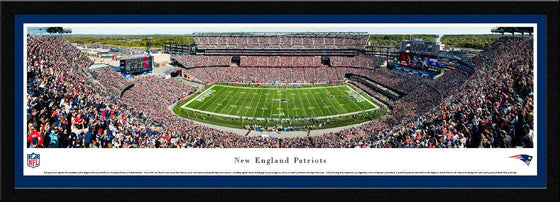 New England Patriots - 50 Yard Line at Gillette Stadium - Select Frame - 757 Sports Collectibles