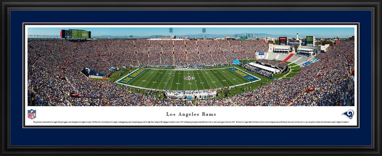 L.A. Rams - 1st Game in L.A. - Deluxe Frame - 757 Sports Collectibles