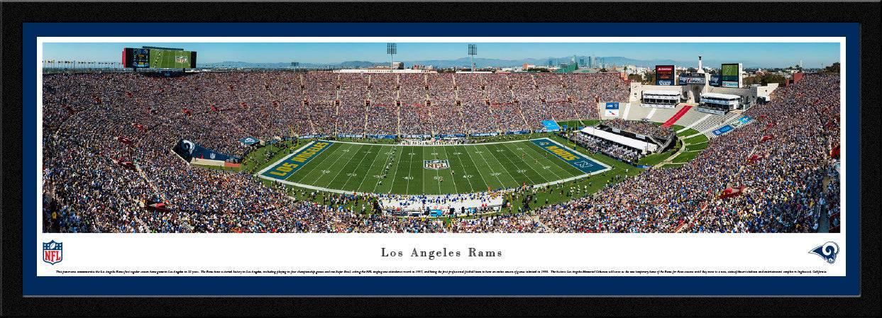 L.A. Rams - 1st Game in L.A. - Select Frame - 757 Sports Collectibles