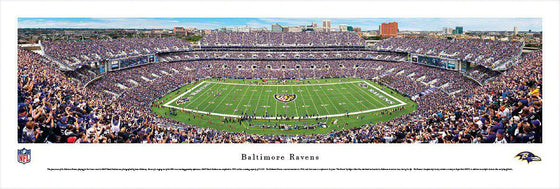 Baltimore Ravens M&T Bank Stadium 13.5" x 40" Unframed Panoramic Photo - 757 Sports Collectibles