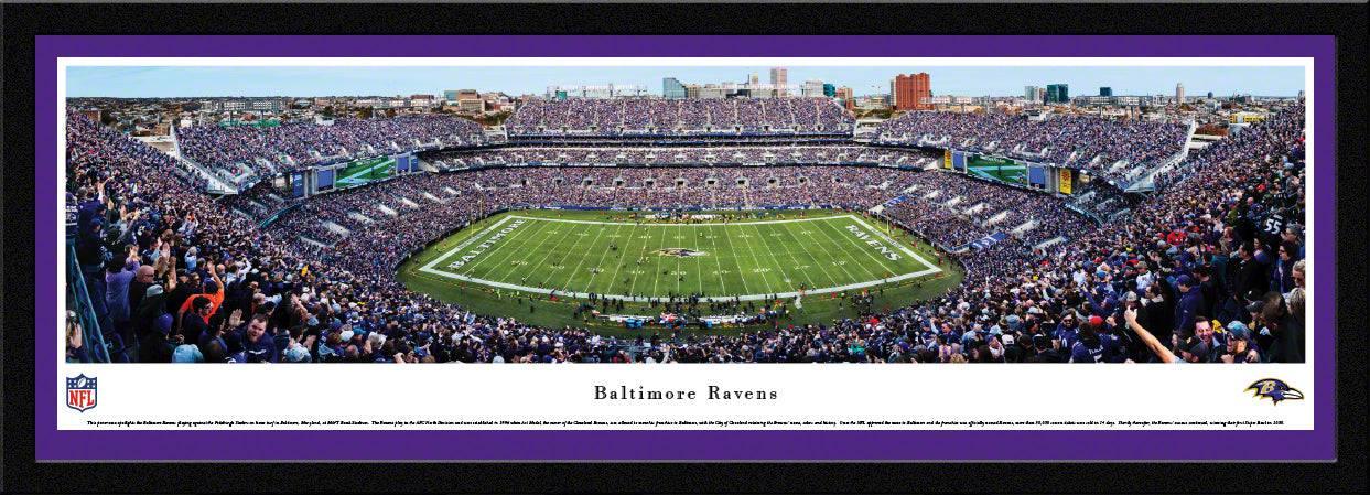 Baltimore Ravens - 50 Yard Line - Select Frame - 757 Sports Collectibles