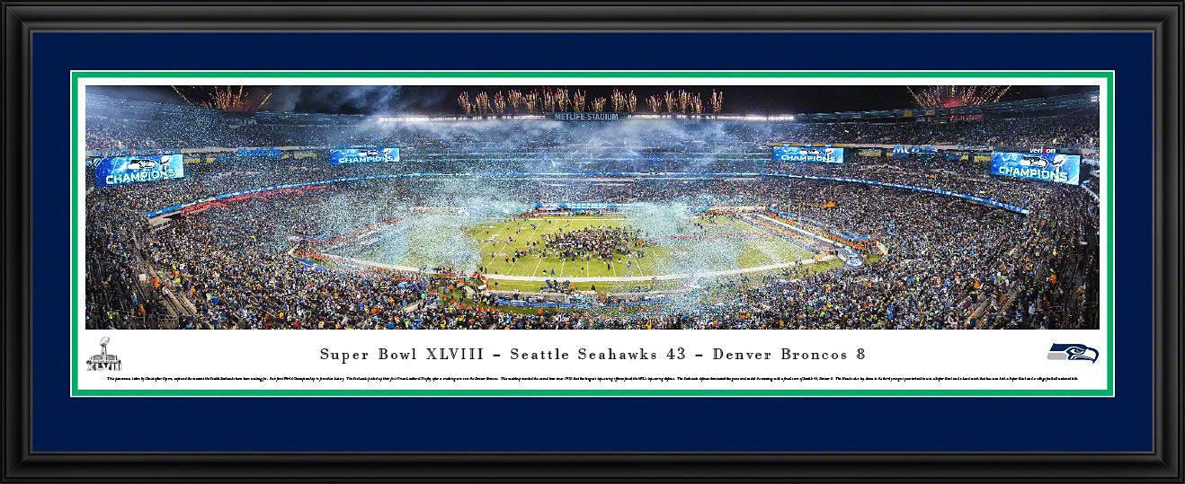 Super Bowl 2014 - Seattle Seahawks Champions - Deluxe Frame - 757 Sports Collectibles
