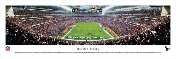 Houston Texans Panoramic Photo 13.5"x40" Unframed Reliant Stadium Picture End Zone - 757 Sports Collectibles