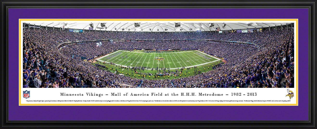Minnesota ViKings - Final Game at the Metrodome - Deluxe Frame - 757 Sports Collectibles
