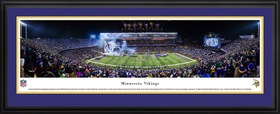 Minnesota Vikings Panoramic Picture 17"x44" Deluxe Framed TCF Bank Stadium Panorama Photo - 757 Sports Collectibles