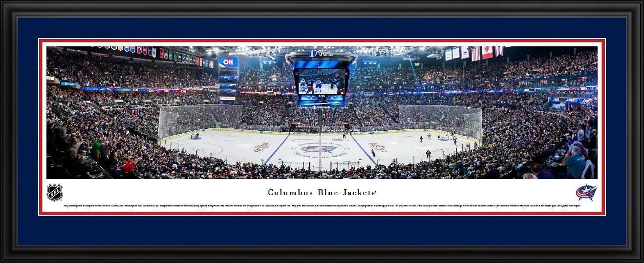 Columbus Blue Jackets - Center Ice - Deluxe Frame - 757 Sports Collectibles