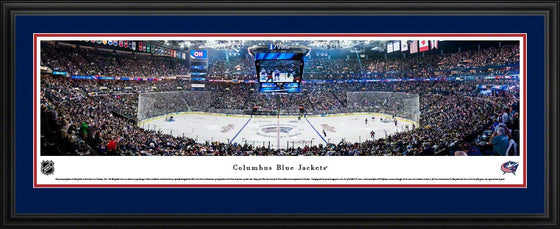 Columbus Blue Jackets - Center Ice - Deluxe Frame - 757 Sports Collectibles