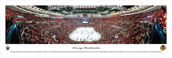 Chicago Blackhawks - End Zone - Unframed - 757 Sports Collectibles