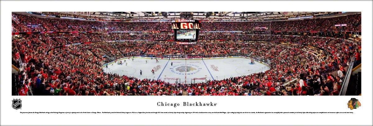 Chicago Blackhawks - Center Ice at United Center - Unframed - 757 Sports Collectibles