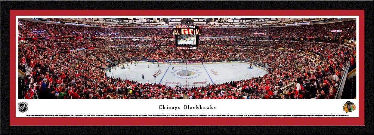 Chicago Blackhawks - Center Ice at United Center - Select Frame - 757 Sports Collectibles