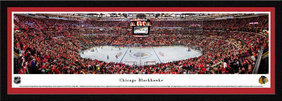 Chicago Blackhawks - Center Ice at United Center - Select Frame - 757 Sports Collectibles