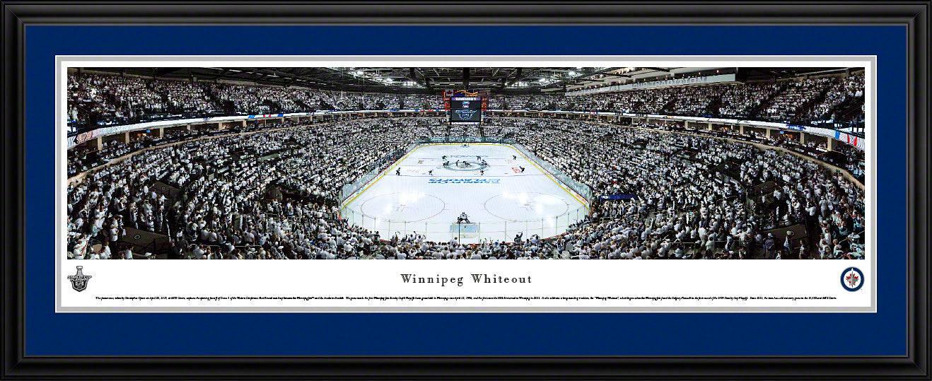 Winnipeg Jets - Whiteout End Zone - Deluxe Frame - 757 Sports Collectibles