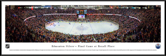 EDMONTON OILERS - Final Game at Rexall  - Standard Frame - 757 Sports Collectibles