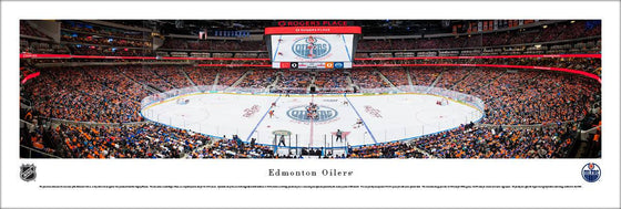 Edmonton Oilers - 1st Game at Rogers Place - Unframed - 757 Sports Collectibles