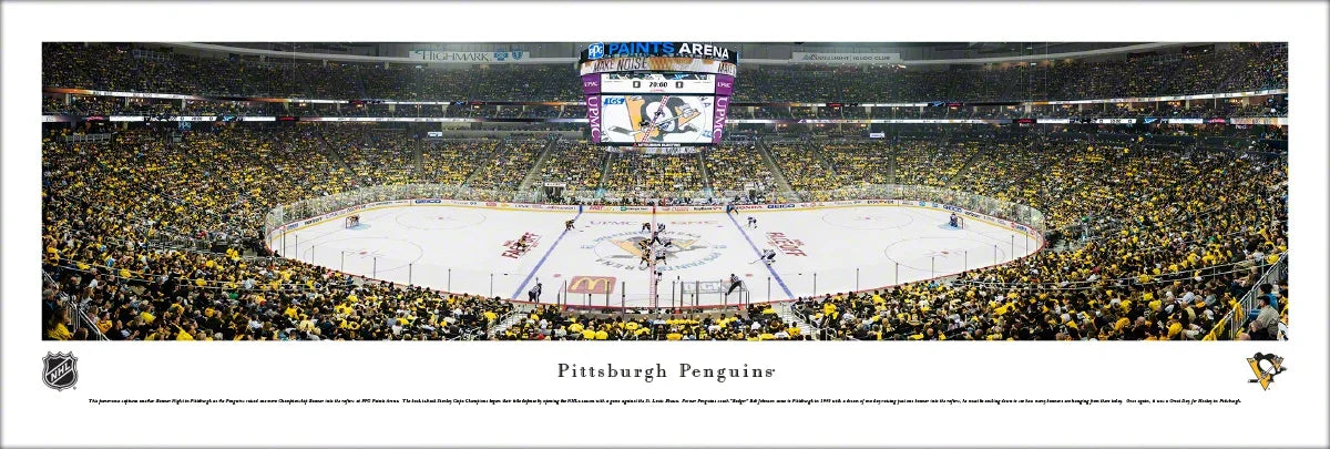 Pittsburgh Penguins - Center Ice at PPG Paints Arena - Unframed