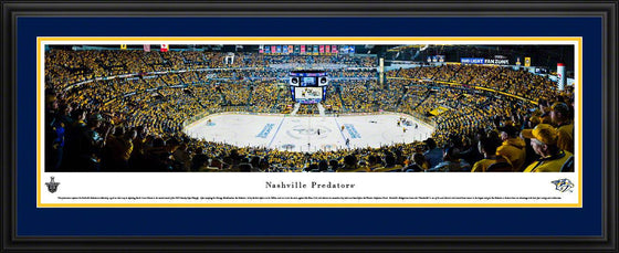 Nashville Predators Playoffs - Center Ice  - Deluxe Frame - 757 Sports Collectibles