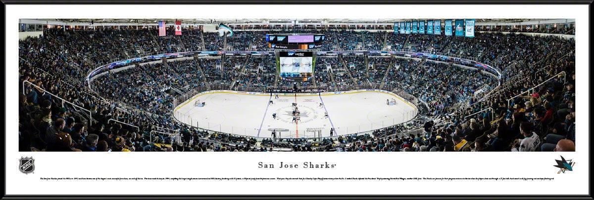 San Jose Sharks - Center Ice at SAP Center - Standard Frame - 757 Sports Collectibles