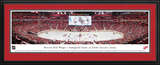 Detroit Red Wings - 1st Game at Little Caesars Arena - Deluxe Frame - 757 Sports Collectibles