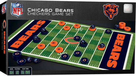 Chicago Bears NFL Checkers Board Game