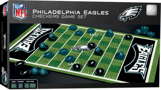 Philadelphia Eagles NFL Checkers Board Game