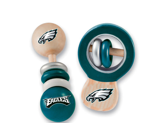 Philadelphia Eagles NFL Baby Fanatic Rattle 2-Pack