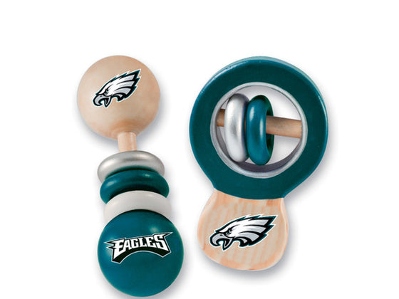 Philadelphia Eagles NFL Baby Fanatic Rattle 2-Pack - 757 Sports Collectibles