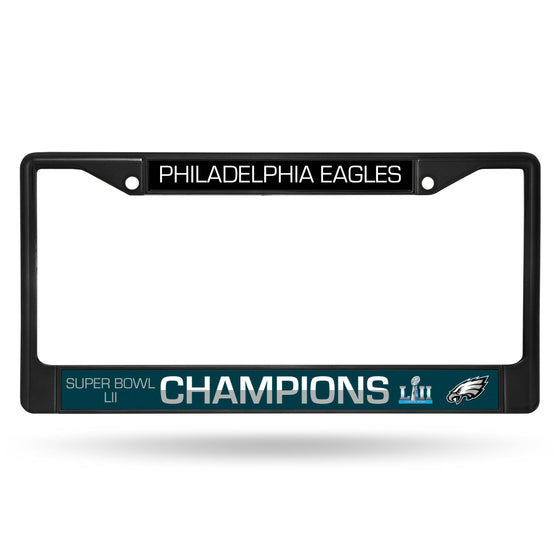 Philadelphia Eagles 2018 Super Bowl LII (52) Champions Black Colored Chrome Frame - 757 Sports Collectibles