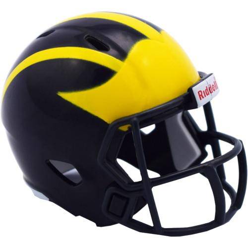 NCAA Michigan Wolverines Pocket Pro Mini Micro Speed Helmet - 757 Sports Collectibles