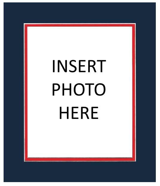 NHL Washington Capitals Team Colored Matting for 8x10 Photo fits 11x14 Frame - 757 Sports Collectibles