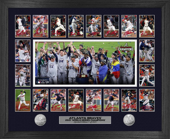 Atlanta Braves 2021 World Series Memorable Moments Silver Coin Photo Mint - 757 Sports Collectibles