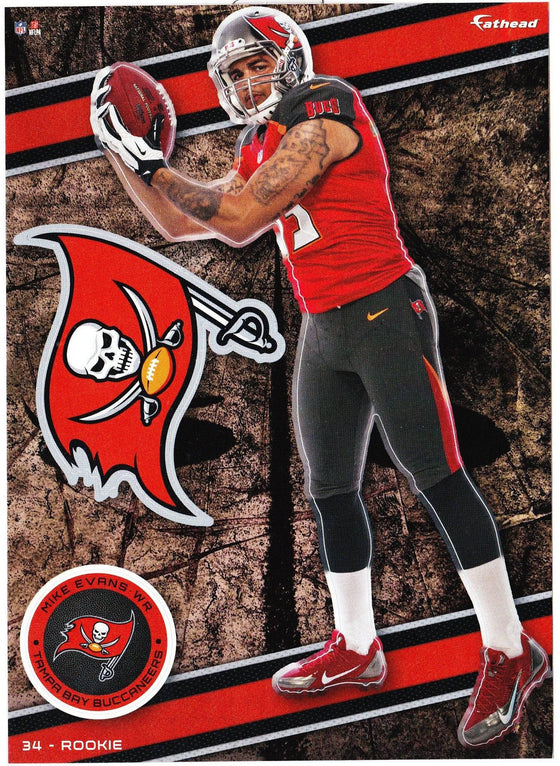 NFL Tampa Bay Buccaneers Mike Evans Fathead Tradeable Decal Sticker 5x7 - 757 Sports Collectibles