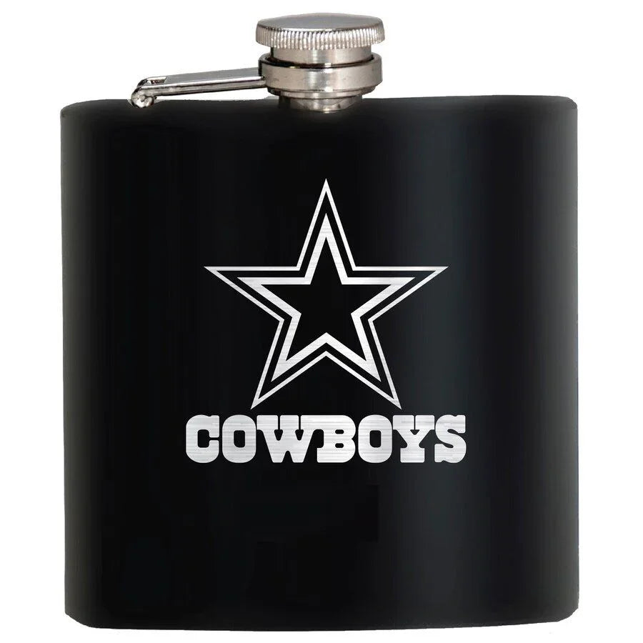 New York Giants 6oz Metallic Wrap Flask