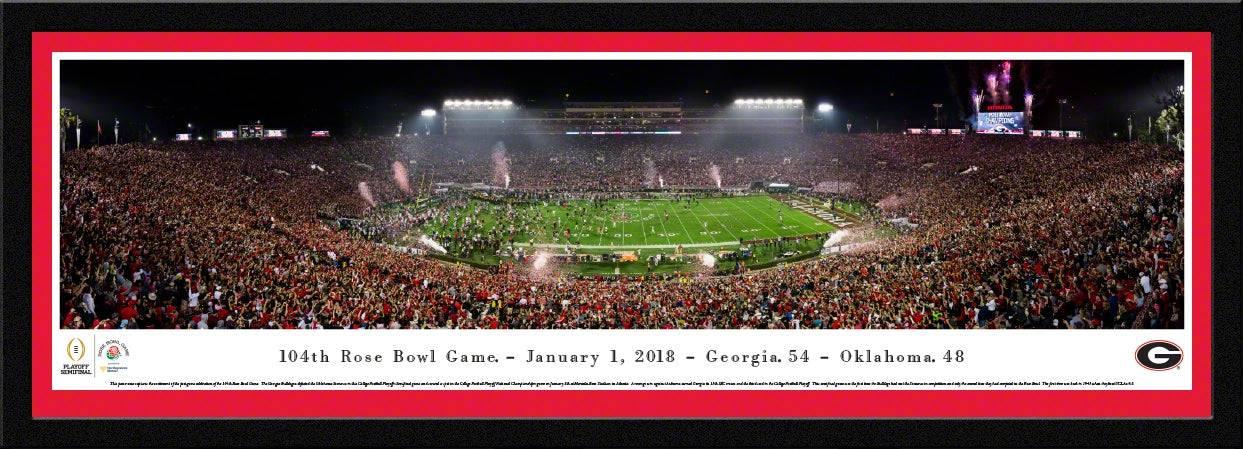 Georgia Bulldogs - 2018 Rose Bowl Champions - Select Frame - 757 Sports Collectibles