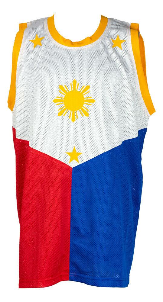 Boxer Manny Pacquiao Signed Auto Custom Jersey - BAS COA - 757 Sports Collectibles